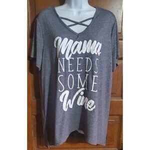 Signature Studio "Mama Needs Her Wine" Shirt